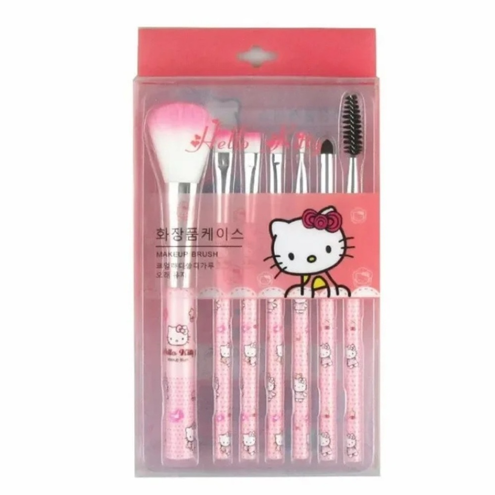 Hello Kitty Pink Makeup Brush Set
